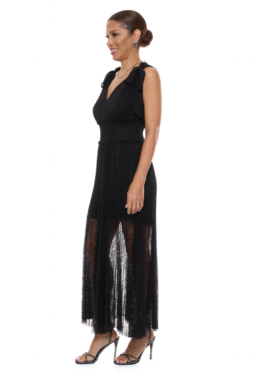 solange lace midi dress SOLANGE LACE DRESS