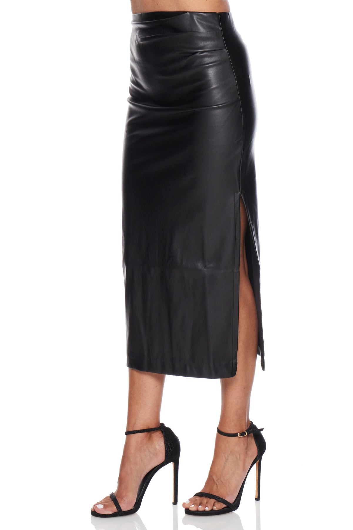 COLETTE SIDE RUCHED MIDI SKIRT – Leila Styyles